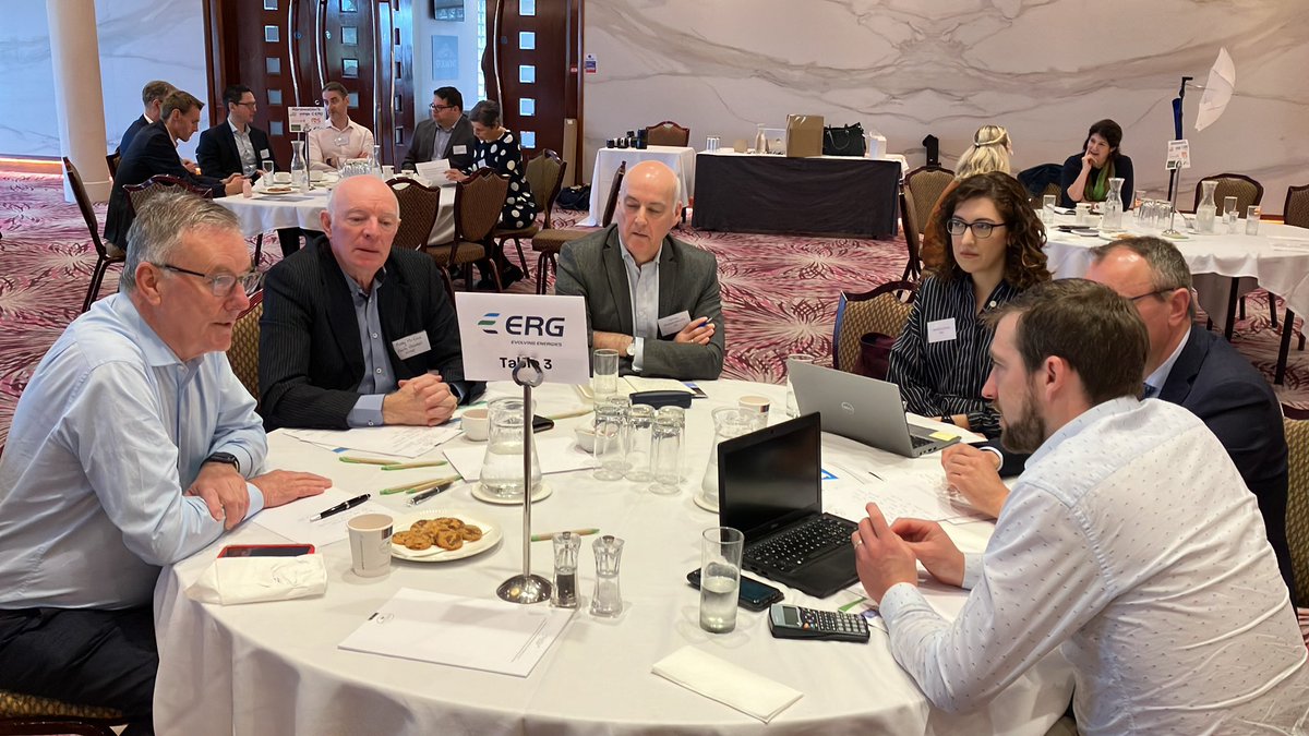 RenewableNI's tweet photo. Table 3 at #RNIPfG is hosted by @erg_uk with @Buchanan_dup @mikenesbittni and Paul Rose from @Economy_NI https://t.co/BkRpN6NaBQ