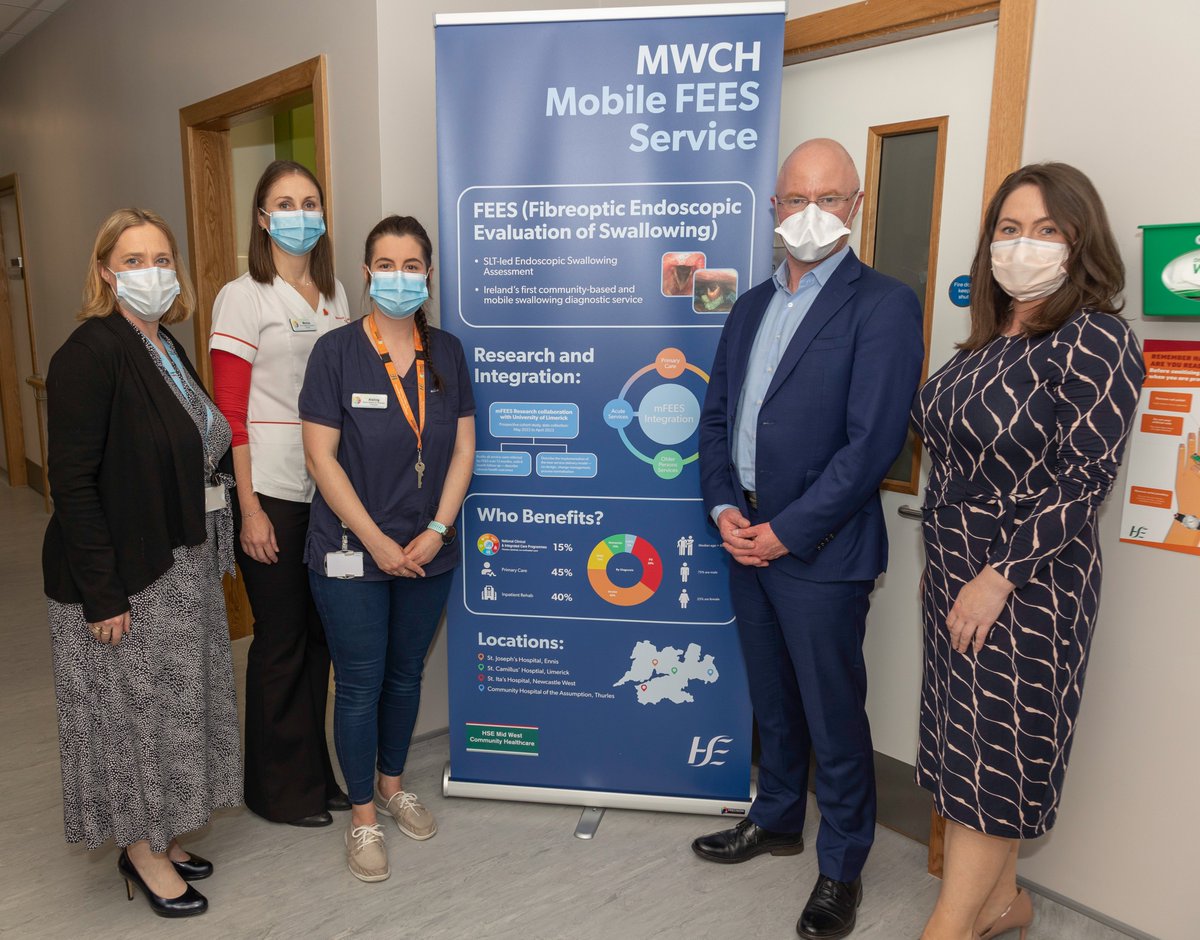 HSE Mid West Community Healthcare (@commhealthmw) on Twitter photo <a href="/CommHealthMW/">HSE Mid West Community Healthcare</a> Speech & Language Therapists were delighted to meet Min. for Health @donnellystephen as the team roll out of Ireland’s 1st community-based & mobile swallowing diagnostics service. A really positive development helping those living with swallowing problems in the MW <a href="/CommHealthMW/">HSE Mid West Community Healthcare</a> Speech & Language Therapists were delighted to meet Min. for Health @donnellystephen as the team roll out of Ireland’s 1st community-based & mobile swallowing diagnostics service. A really positive development helping those living with swallowing problems in the MW
