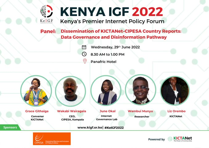 KICTANet's tweet photo. Our second joint report with @cipesaug is from a survey on the governance of personal data during the Covid-19 pandemic. #KeIGF2022 #DataGovernanceAndLiteracy https://t.co/N1oeud8qRx
