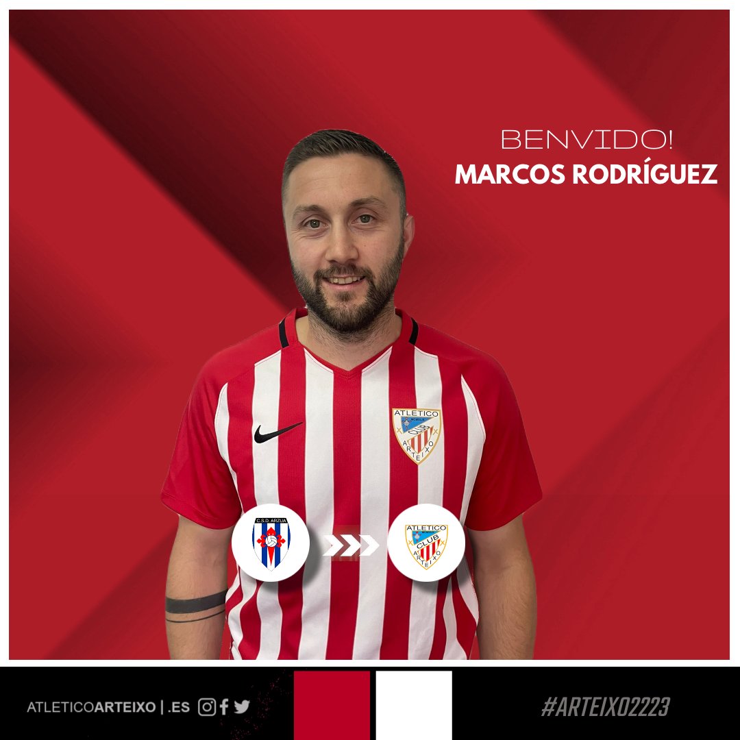 OFICIAL | Fichaxe 📝

BENVIDO!  @marquititos23 

👤| Defensa 🌏 | 🇪🇦 🚹 | 33

Marcos Rodríguez estará connosco no  

#ARTEIXO2223 💢⚽  
#Arteixo3RFEF 🏟️💢