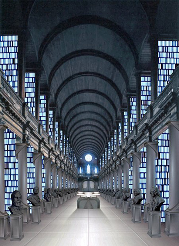 pucamob's tweet photo. @poloconghaile The Jedi Archives in Star Wars were modelled on the Long Room...even if they deny it. #LoveIreland https://t.co/3B5KNfd8Z9
