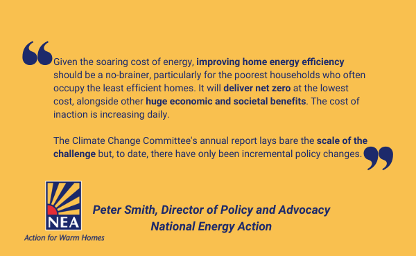 Today's <a href="/theCCCuk/">Climate Change Committee</a> report shows why it's so important to improve home energy efficiency, given the soaring costs of energy says <a href="/peterwsmith101/">Peter Smith</a>  #energyefficiency #climatechange #NetZero #EnergyCrisis