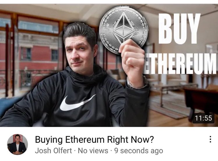 JoshOfert's tweet photo. Buying Ethereum Right Now? https://t.co/lrCl8EIl5z via @YouTube https://t.co/k7fpHyYTdH