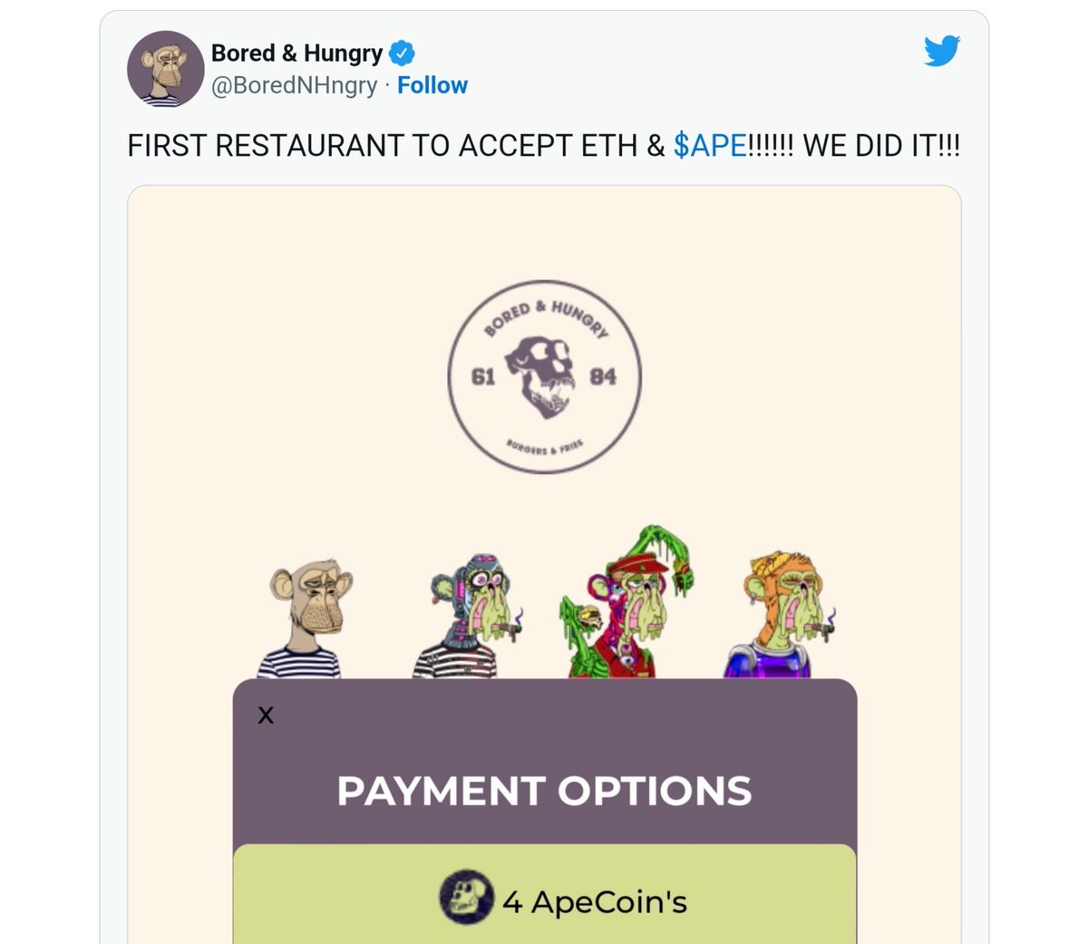 US Fintech (@us_fintech) on Twitter photo A #crypto-themed restaurant, in Long Beach, California, <a href="/BoredNHngry/">Bored & Hungry</a> has received a lot of attention of late. Interesting string of news. Easy to find on twitter and Internet. A #crypto-themed restaurant, in Long Beach, California, <a href="/BoredNHngry/">Bored & Hungry</a> has received a lot of attention of late. Interesting string of news. Easy to find on twitter and Internet.