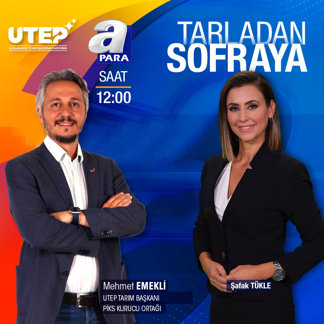 utepgm's tweet photo. Yönetim Kurulu Üyemiz, UTEP Tarım Başkanımız Mehmet Emekli Bey bugun saat 12.00’da APARA'da yayınlanacak olan Tarladan Sofraya adlı programın canlı yayın konuğu olacaktır.

@mhmtemekli 
@utepelazig 
@utepankara https://t.co/KwkgE5H8pI