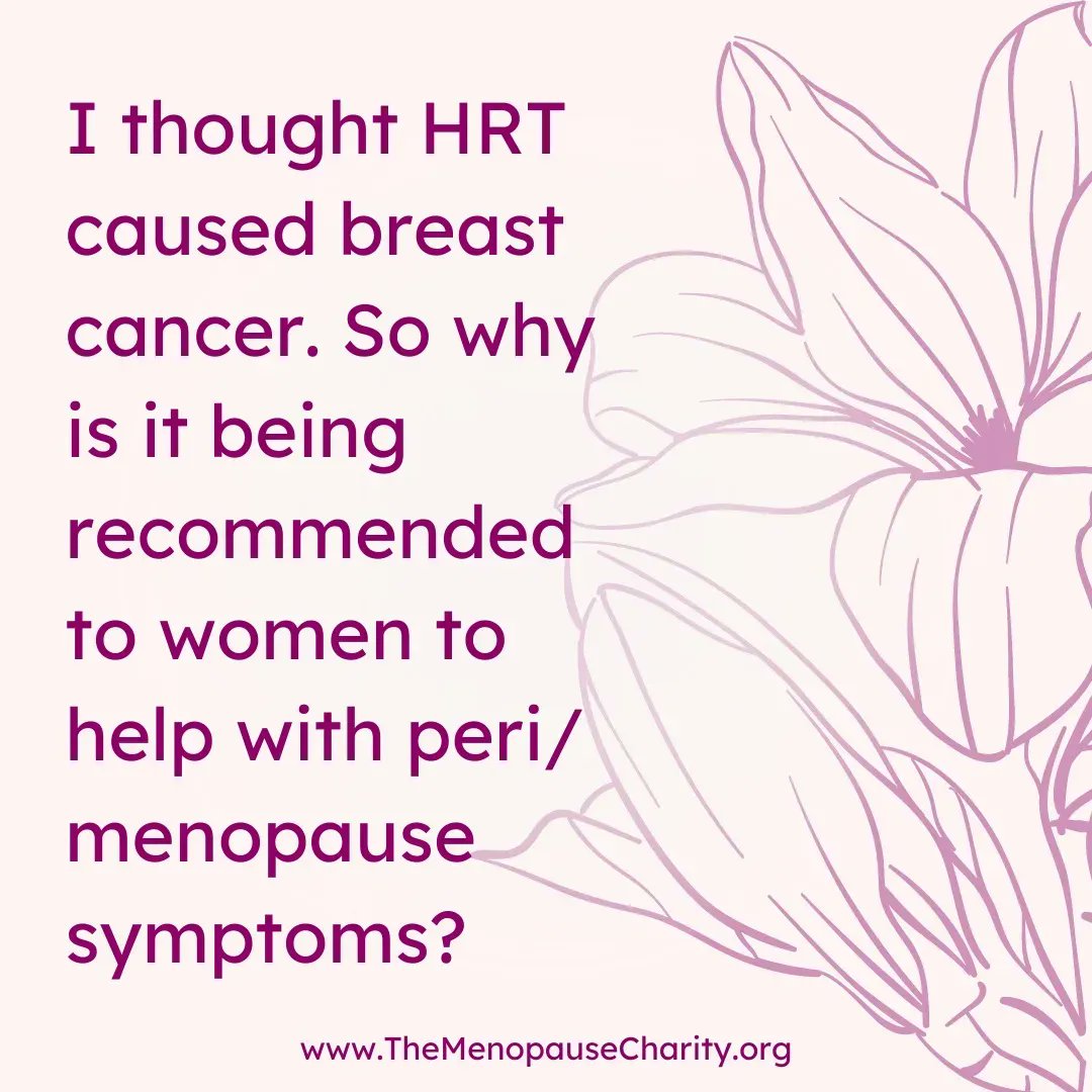 TheMenoCharity's tweet photo. Several years ago, media reports linked HRT to an increased risk of breast cancer and blood clots. Some of these studies were actually misreported in the media and medical press. More up-to-date research indicates that, for most women, the benefits of HRT outweigh any risks. #HRT https://t.co/zc0GUpUOXR