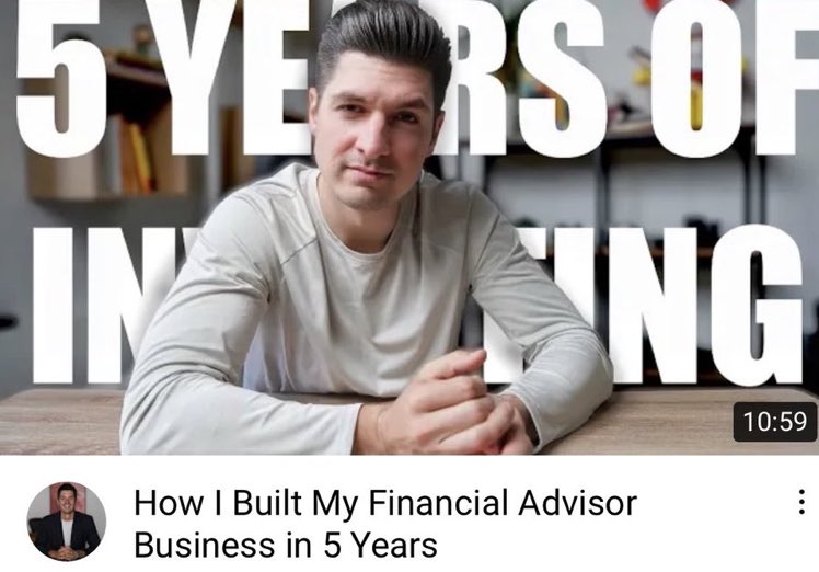JoshOfert's tweet photo. How I Built My Financial Advisor Business in 5 Years https://t.co/OqpLxFFuzL via @YouTube https://t.co/QV1HBiIjNb