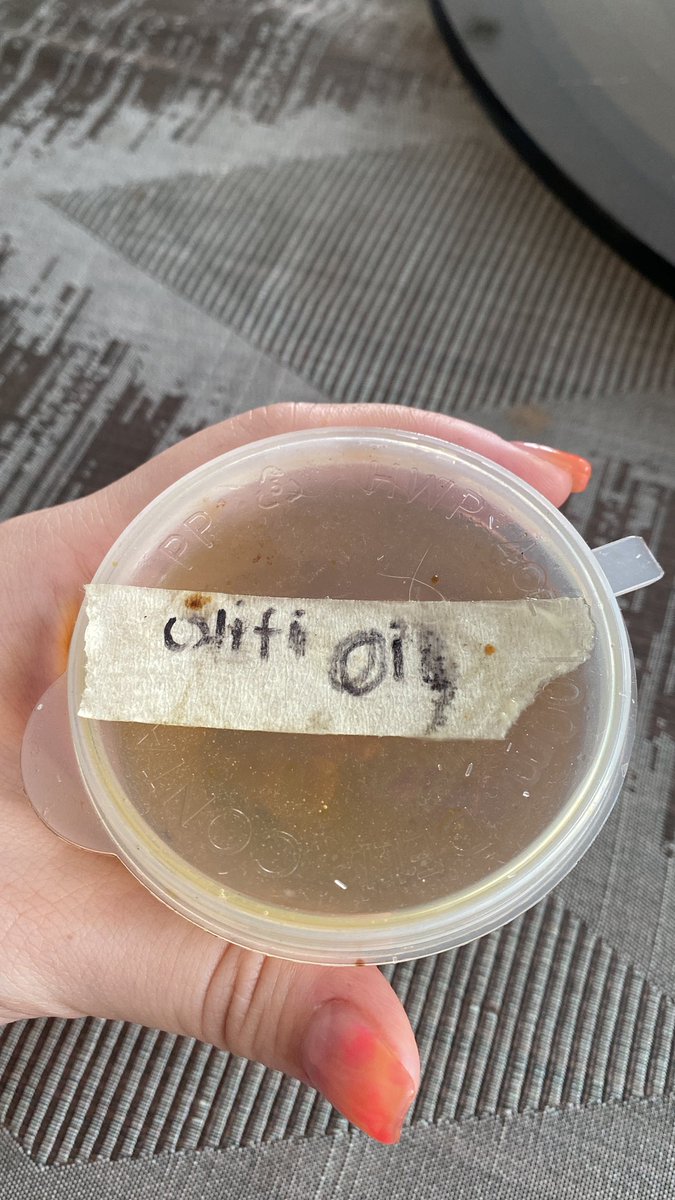 Things I find in my house that my kakak labelled: “OLIFI oil” 🙃