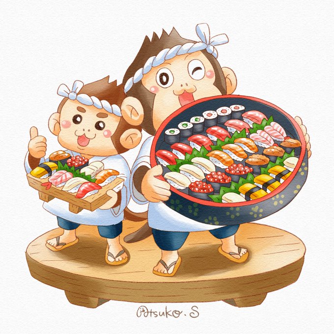 お寿司屋さんのtwitterイラスト検索結果
