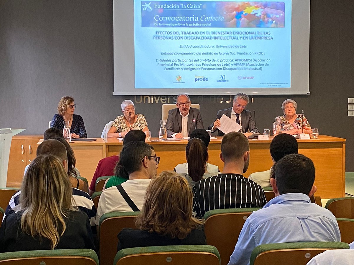 La <a href="/ujaen/">Universidad de Jaén</a> coordinará el Proyecto EmoDI-In3, sobre los efectos del trabajo en el bienestar emocional de las personas con discapacidad intelectual y en la empresa, uno de los seis proyectos concedidos en la convocatoria #Conecta2022 de <a href="/FundlaCaixa/">Fundación ”la Caixa”</a> 
👉cutt.ly/pKKw4ww