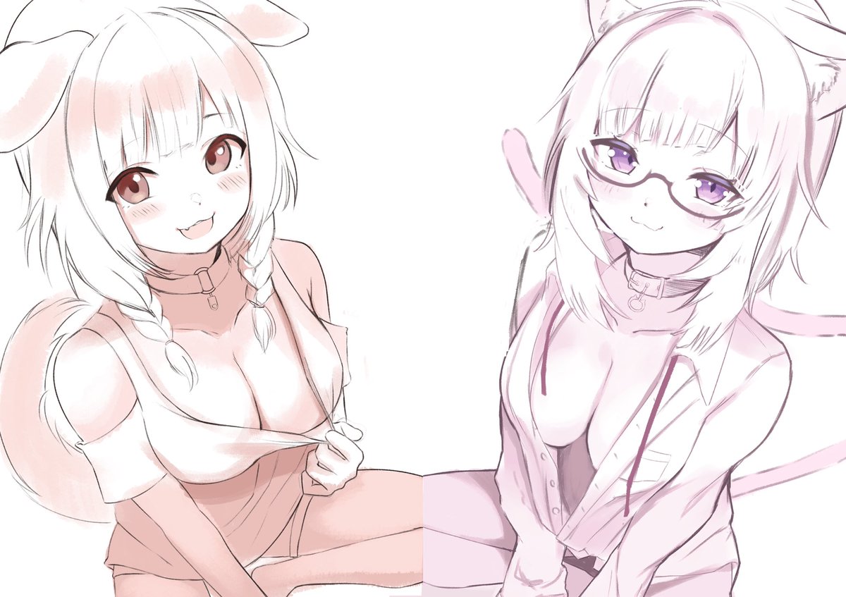 #できたてころね   #絵かゆ
ホロクルのイラスト本こういう見開きを描きたいの、ラフ 