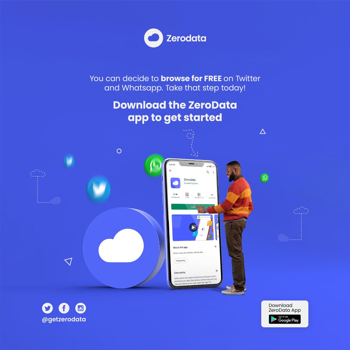 getzerodata's tweet photo. Enjoy chatting for FREE on WhatsApp and Twitter as an android user.

Click the link in bio to download the app and get started.

Happy Browsing! 😉

#GoDataFreeWithZeroData https://t.co/IEdMmywn4Y