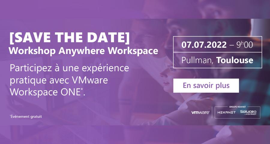 Hexanet's tweet image. SAVE THE DATE - Workshop Anywhere Worskpace ! bit.ly/3y2zBb1