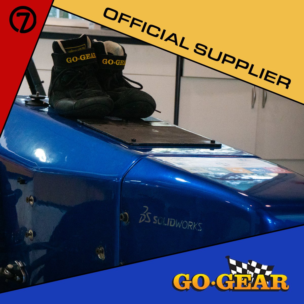 ECU7Racing's tweet photo. For the last few years we've had the pleasure to work with #GoGear as one of our suppliers. With our team's current driver gear sourced from them, alongside critical components for our 2022 car such as the sphericals and chromoly, Go Gear have been a valuable partner! https://t.co/8aVmjww5yL