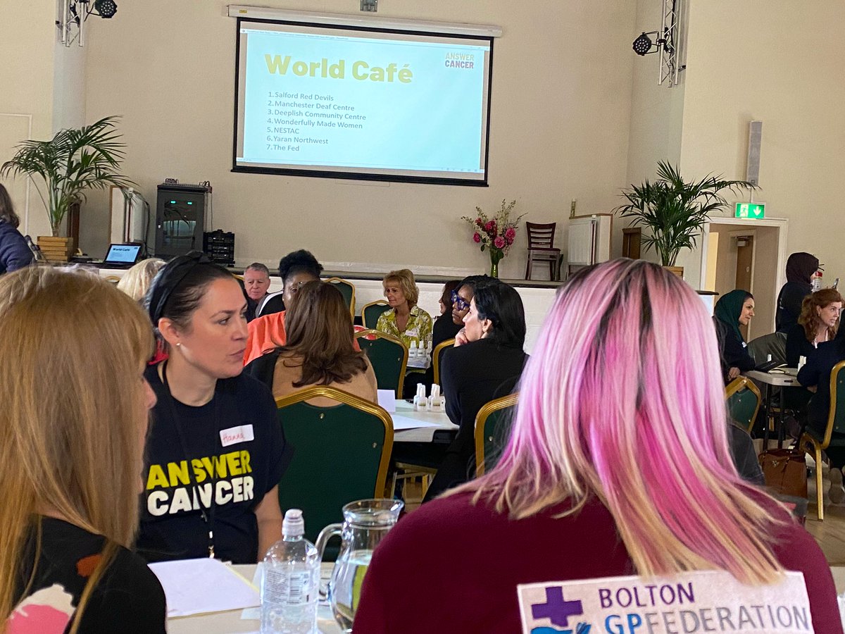 UNIhq's tweet photo. Brilliant to be at the Answer Cancer Stakeholder event today.  Now hearing from some pretty impressive organisations who received grant funding from @AnswerCancerGM https://t.co/MdGBI3KdTR