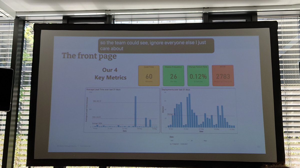 awandi34's tweet image. Can&apos;t wait to take a step back to analyze and measure our development performance and deployment @adorsys with tools like Googles FourKeys. Great input from @thoughtworks @al94781 at #XConf about the 4 Key #Metrics. Thanks 🙏
