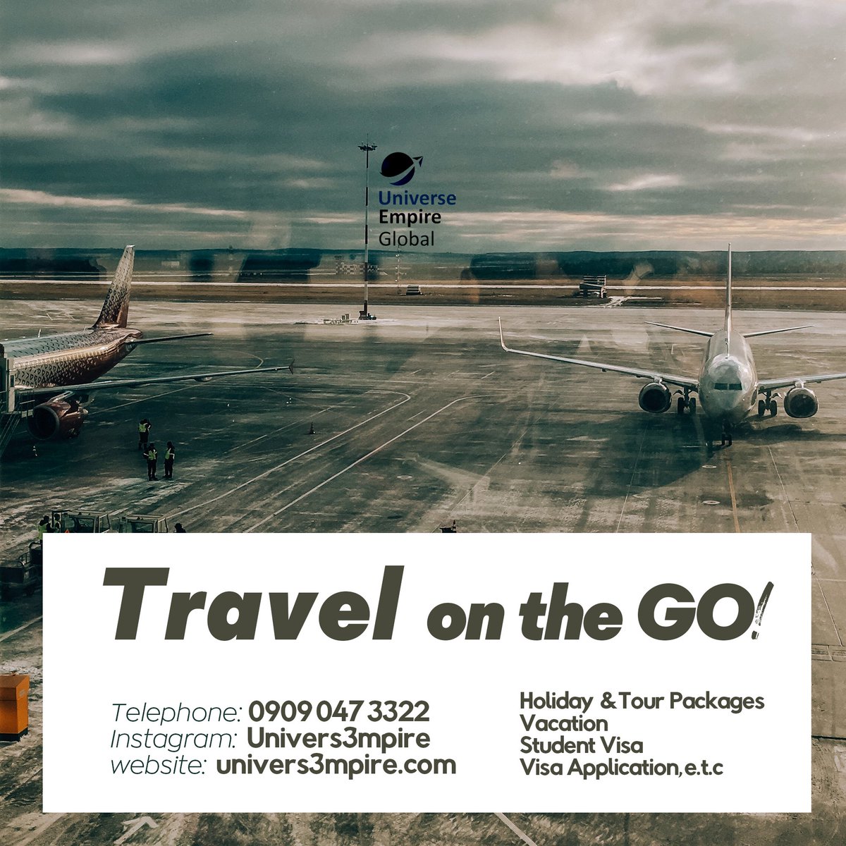 univers3mpire's tweet photo. We're Open and active
For all Packages ranging from;
- Visa Application
- Travels &amp; Tours
- Student Visa
- Vacation and More https://t.co/kuDsWKdJt8