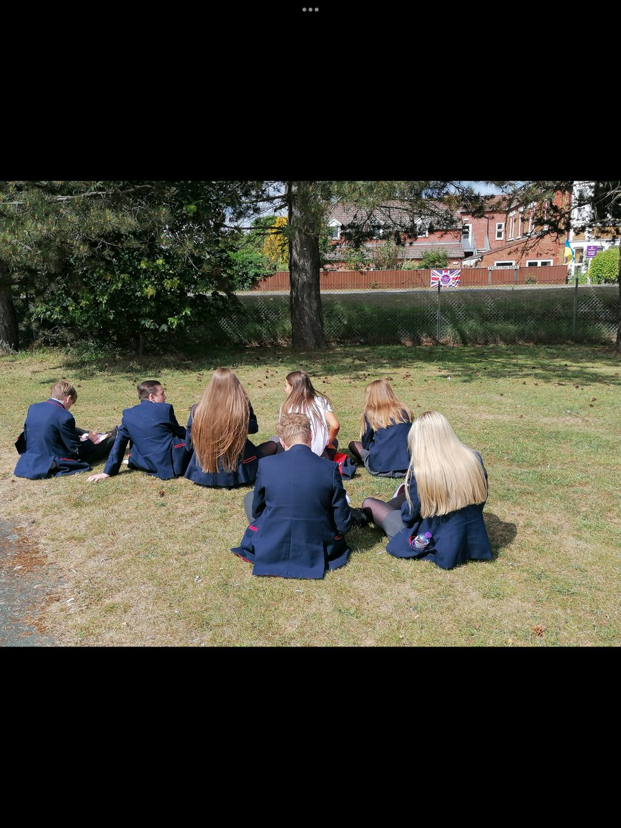 Smithdon_High's tweet image. 9b2 Geography have been out completing field sketches. Agatha has completed an impressive sketch looking out from the school field #Artists #Pencildrawing #outsidelearning