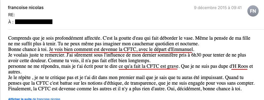 FranoiseNicolas's tweet photo. Il le fit en qualité de président @CFTC_FAE_MAE 

2015: @roos_helene en devient présidente
Elle me signifie aussitôt mon abandon 
Par réaction, j'ai geste suicidaire 

Hélène Roos en sera récompensée et se félicite sur Twitter de sa brillante carrière inespérée
N'assume pas

2/2 https://t.co/tX2xWYpOBW