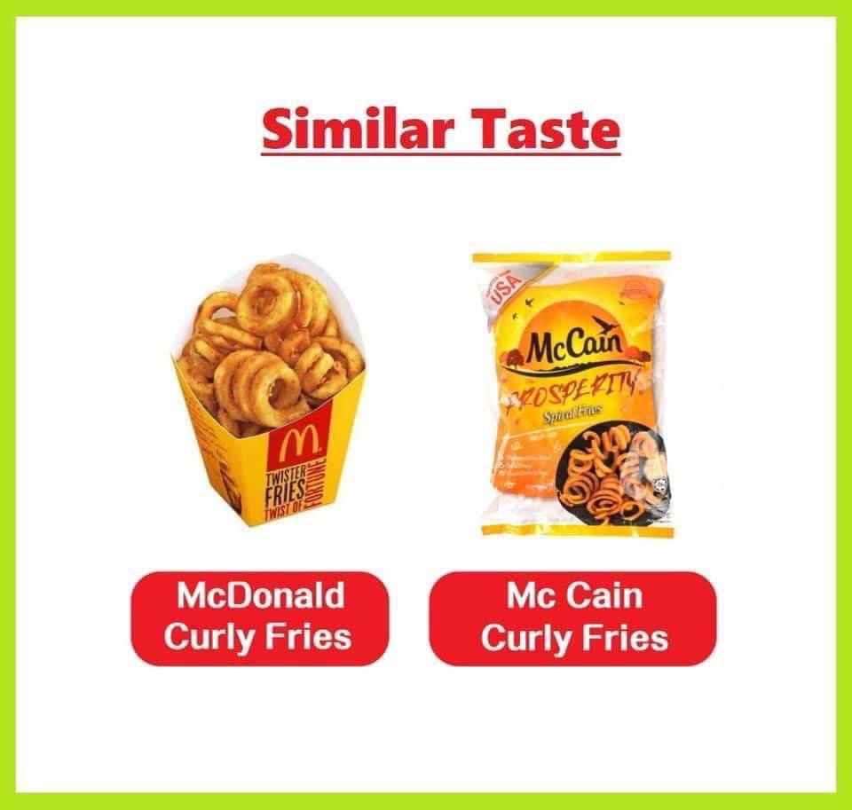 MalayFoodHunter's tweet photo. Peminat McDonald dah boleh bertukar ke product2 ni. 

Rasa sebiji sama dengan McDonald!Yang penting, harga lagi murah!😍 https://t.co/IrJ4ddtPsT