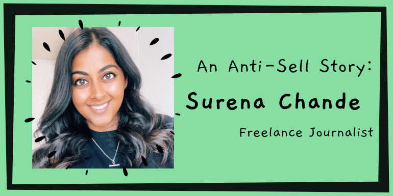steviephil's tweet photo. New on the Anti-Sell blog - It's time for another Anti-Sell Story! This time I interviewed freelance journalist @SurenaChande, who talks us through how she goes about networking & how she's gotten work: https://t.co/Y8eQRB2iId #AntiSell https://t.co/eUSBYdhZah