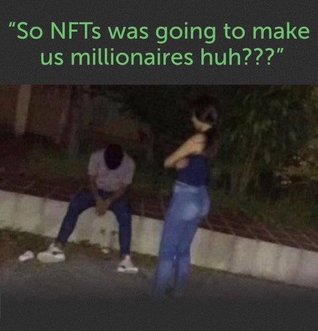 LoserApe's tweet photo. relatable...

#nfts #nft #nftart #nftcommunity #nftcollector #nftartist #cryptoart #digitalart #art https://t.co/rLmIaOjubP