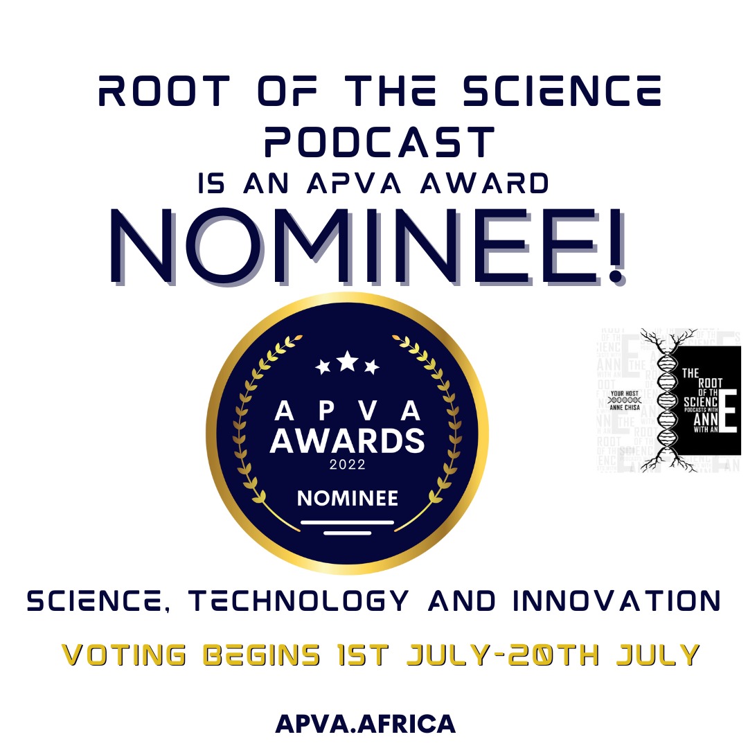 Annelinda_c's tweet photo. Thrilled announce that @RootofSciPod - my baby- is an AWARD NOMINATED PODCAST!! 🥺
 Its definitely not been easy but we are here! @APVAofficial thank you for the recognition! Voting opens on Friday so I need you all to vote all through July so we take it!
Today-I take this win. https://t.co/MYeBQu7lo3