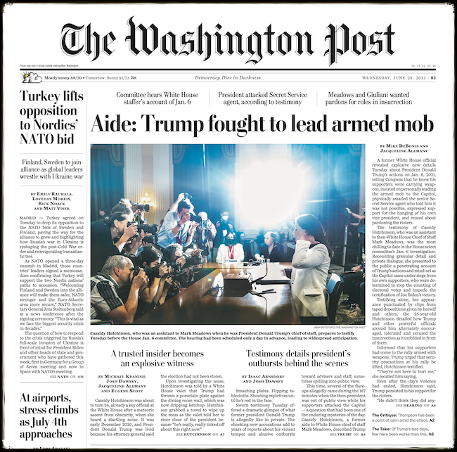 Was für eine Schlagzeile.