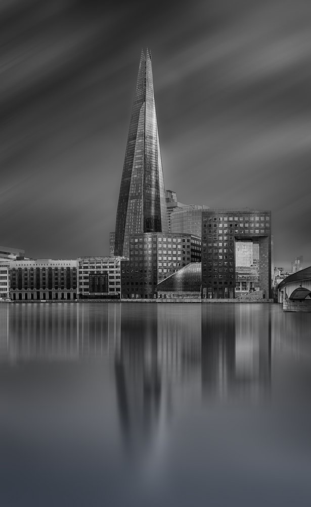 A new image from my black and white range. The Shard #London 
Available from my website craigbarker.uk 
#Londonart #londonphotography #londonarchitecture #londoncity #londonbridge