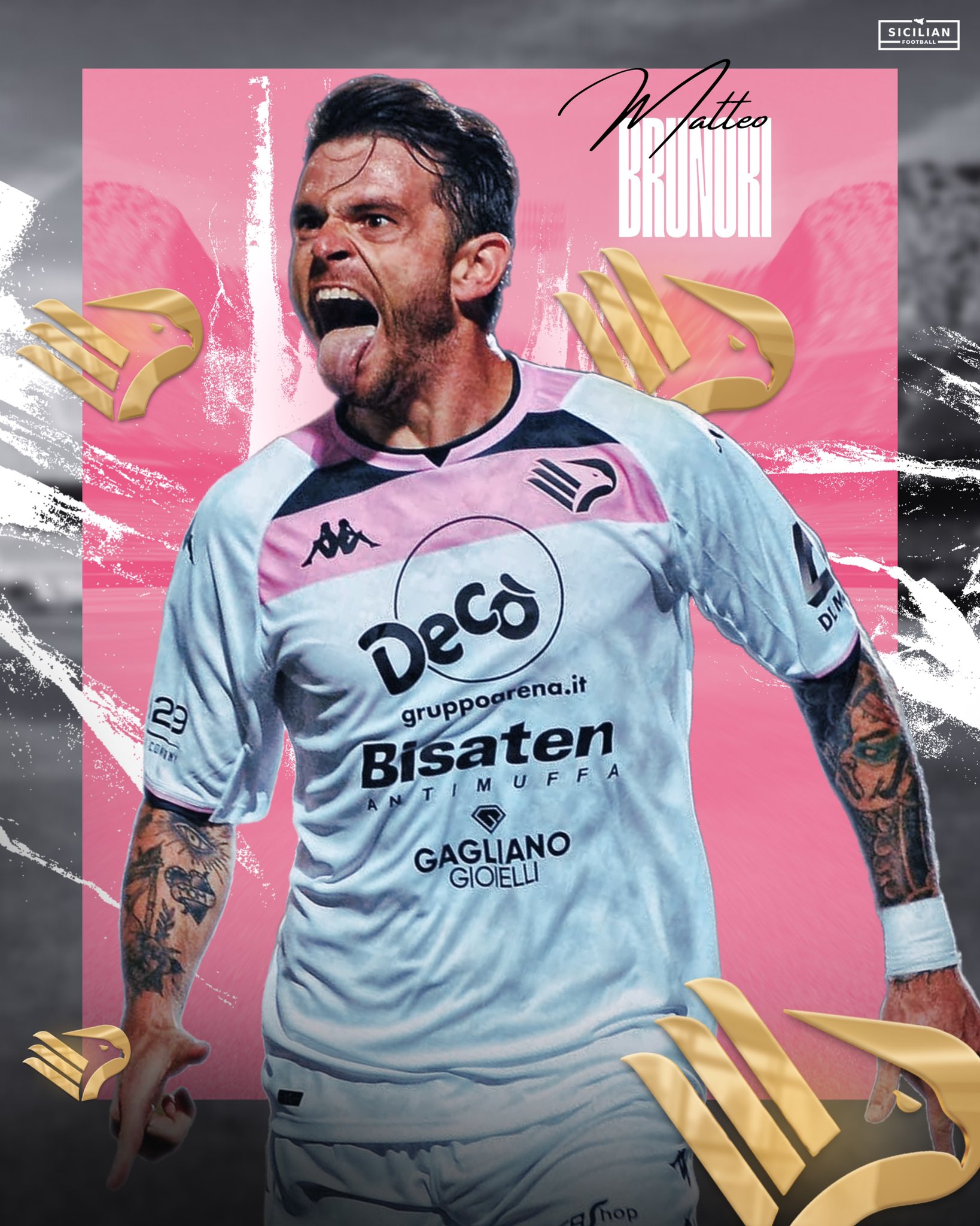 Official  Matteo Brunori joins Palermo - Juventus