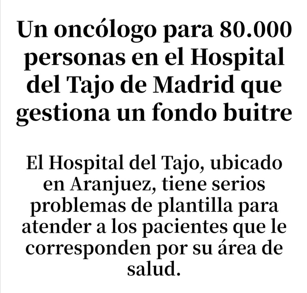 protestona1's tweet photo. Libertad para poner en manos de los fondos buitre la salud de los madrileños…

Esto es votar a la derecha… https://t.co/fv8p5criXv