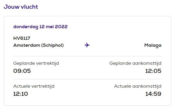 Je vlucht is >3 uur vertraagd, toch heb je nergens recht op zegt <a href="/transavia/">transavia</a> ‘omdat vertraging bij aankomst in Malaga 2 uur/54 min was, kan geen compensatie worden aangeboden’. Zo kan ik het ook🙄! Dit maakt de keus wel makkelijk om de volgende keer niét voor <a href="/transavia/">transavia</a> te kiezen.