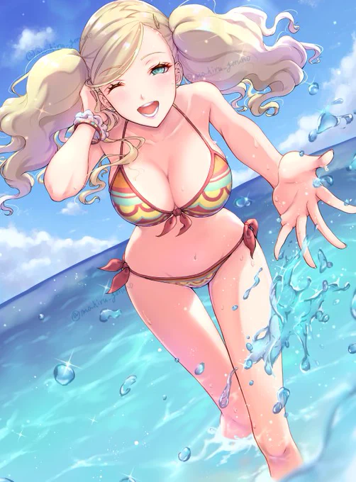暑いので海で遊ぶP5のアン殿を 