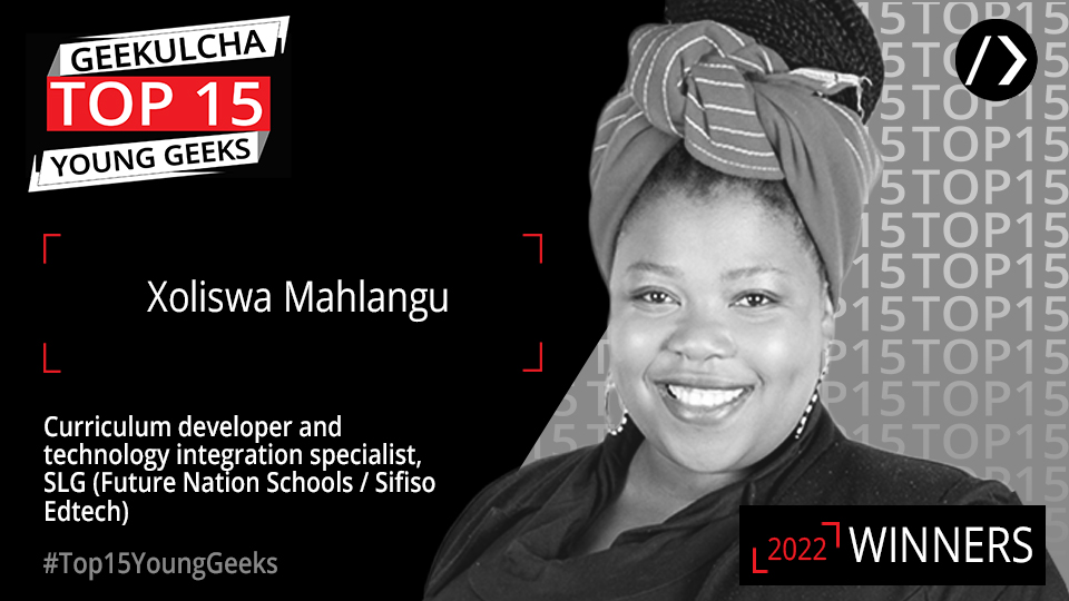 MEET Xoliswa, self-proclaimed <a href="/The_Tech_Fairy/">Xoliswa Mahlangu</a> &amp; technophile, whose mission is to demystify tech and make it more fun and accessible to kids 

She began her career as a Business Analyst

👉🔗 geekulcha.dev/young-geeks/xo…

#Top15YoungGeeks #GeeksConnect <a href="/futurenationza/">Future Nation Schools</a>