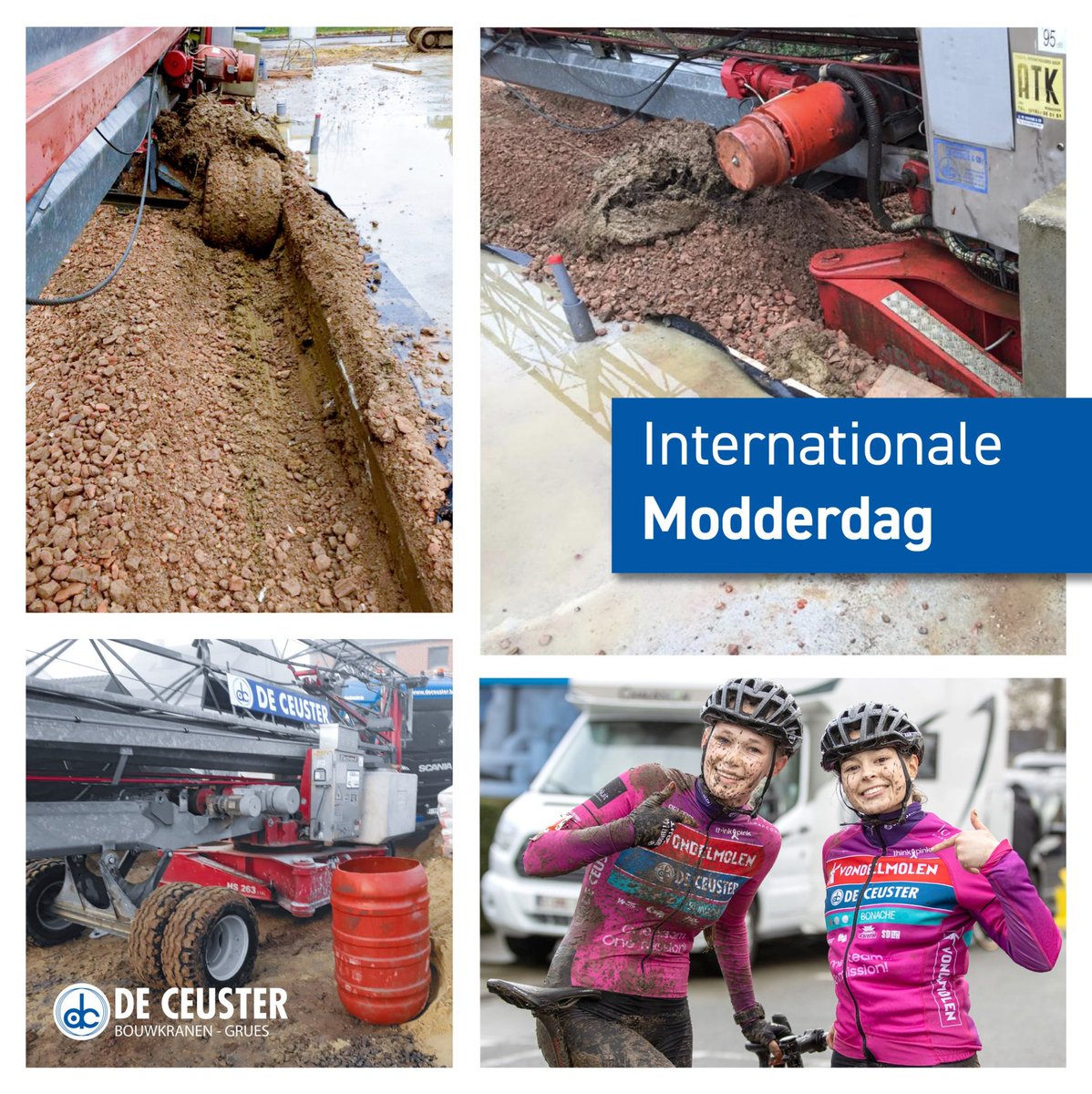 #wfmudday #internationalmudday #modderdag2022 #bouwkranen #dalbe #CXTeam