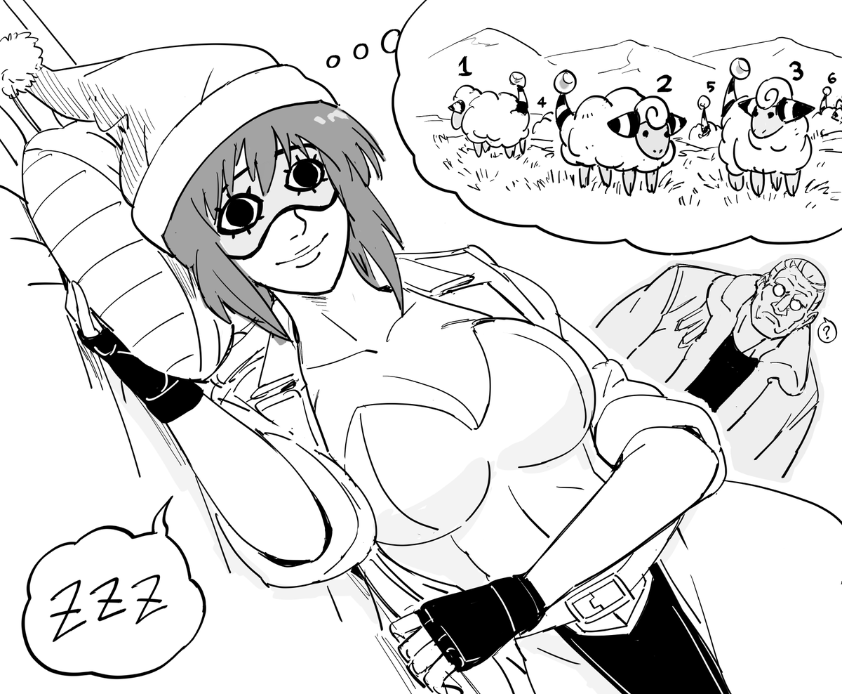Patreon request for Major Kusanagi Motoko dreaming of Mareeps. (Get it? Get it?)
I bought the S.A.C. DVD box from Borders at a discount, but only watched the series once. I should rewatch it, but I don't know if I have a DVD player anymore. 