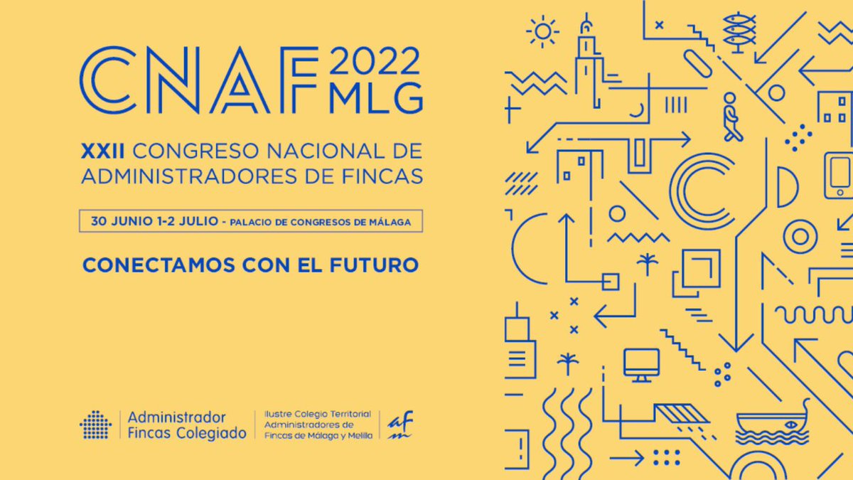 ⏳ ¡Comienza la cuenta atrás del #CNAF2022! 
Recuerda #AFColegiado que tienes toda la información en cnaf2022.es y que puedes 📲descargar la app del Consejo General donde encontrarás la información del Congreso. 
¡Nos vemos mañana a las 9hrs en el FYCMA! 
#CAFMálaga