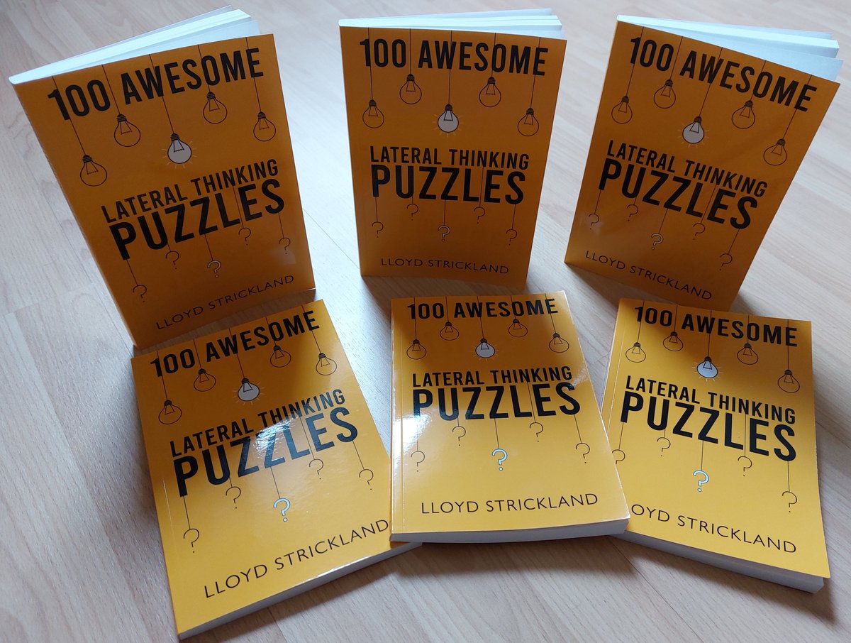 New venture - 100 Awesome Lateral Thinking Puzzles is out now. Thanks to @ManMetRise for ensuring the book has cool illustrations #lateralthinking #Puzzles amazon.co.uk/gp/product/180…