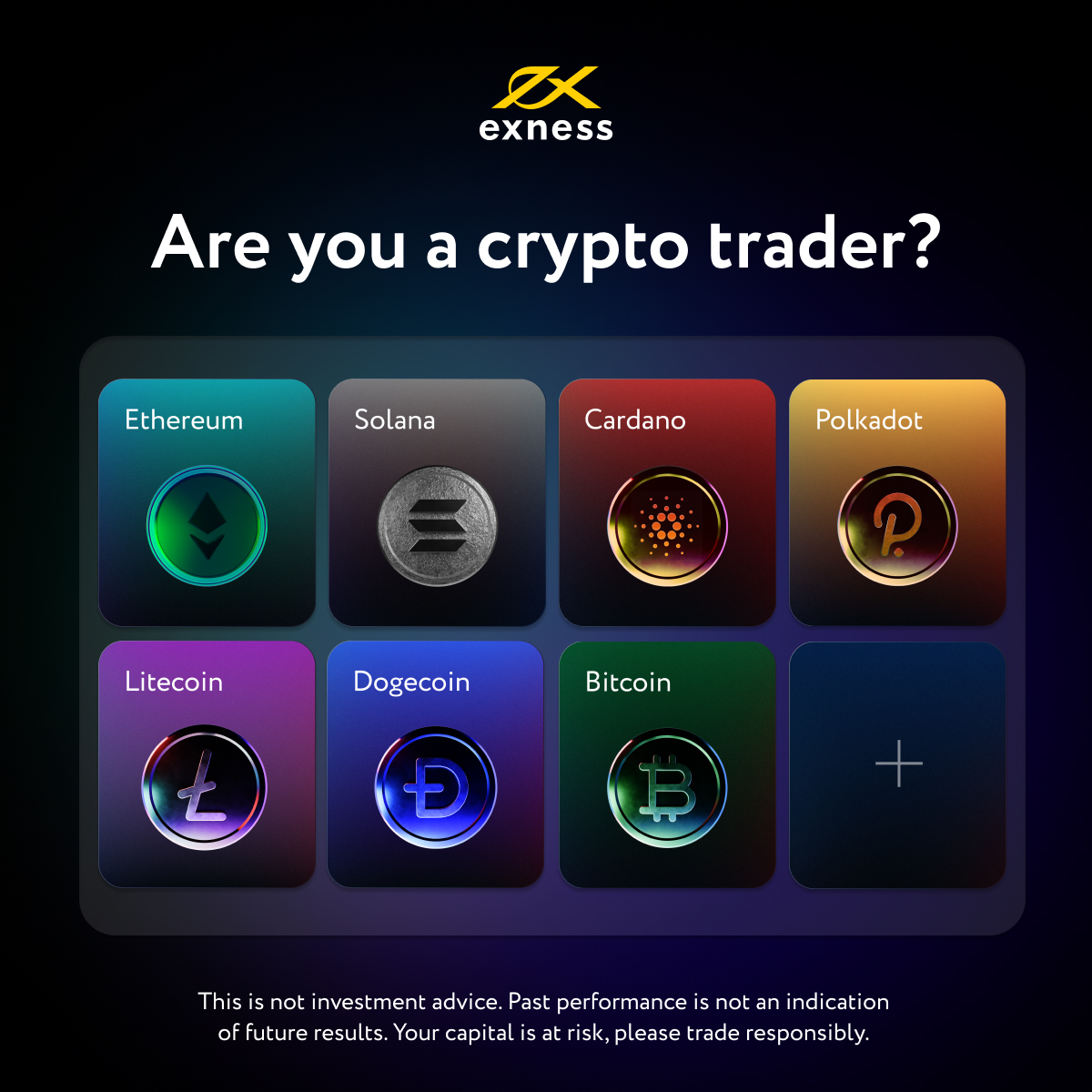 EXNESS's tweet photo. Tell us you're a crypto trader without telling us that you're a crypto trader https://t.co/4Xpzru6Bur