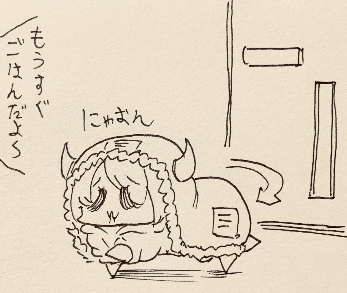 お外に出ようとするのすぐやめる甜花ちゃん 