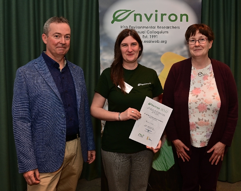 So proud to have won an award for Best Social Engagement Presentation at #Environ2022. Thank you @ESAI_Environ the conference was a blast.