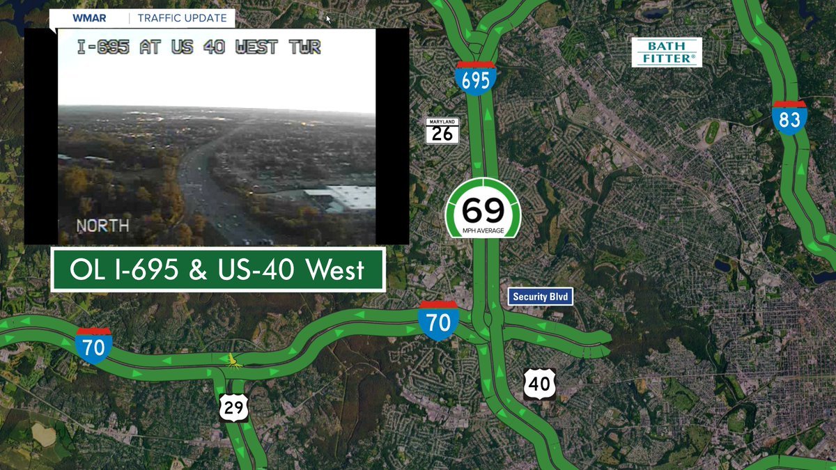 #Catonsville | It's quiet on the west side. No issues on the OL at RT-40 West #Nice #BalTraffic #MDTraffic