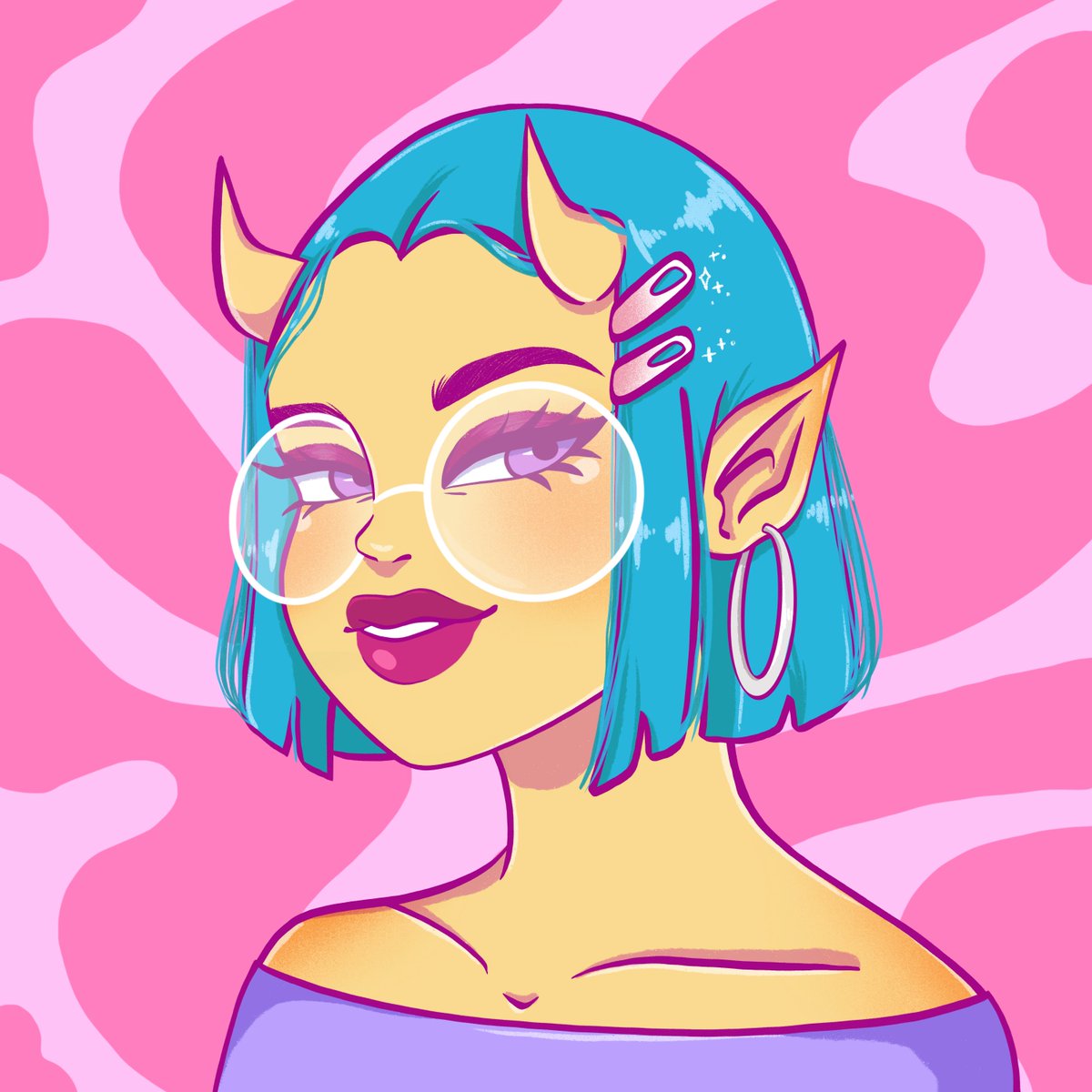 Demon Babes 💜 tweet media