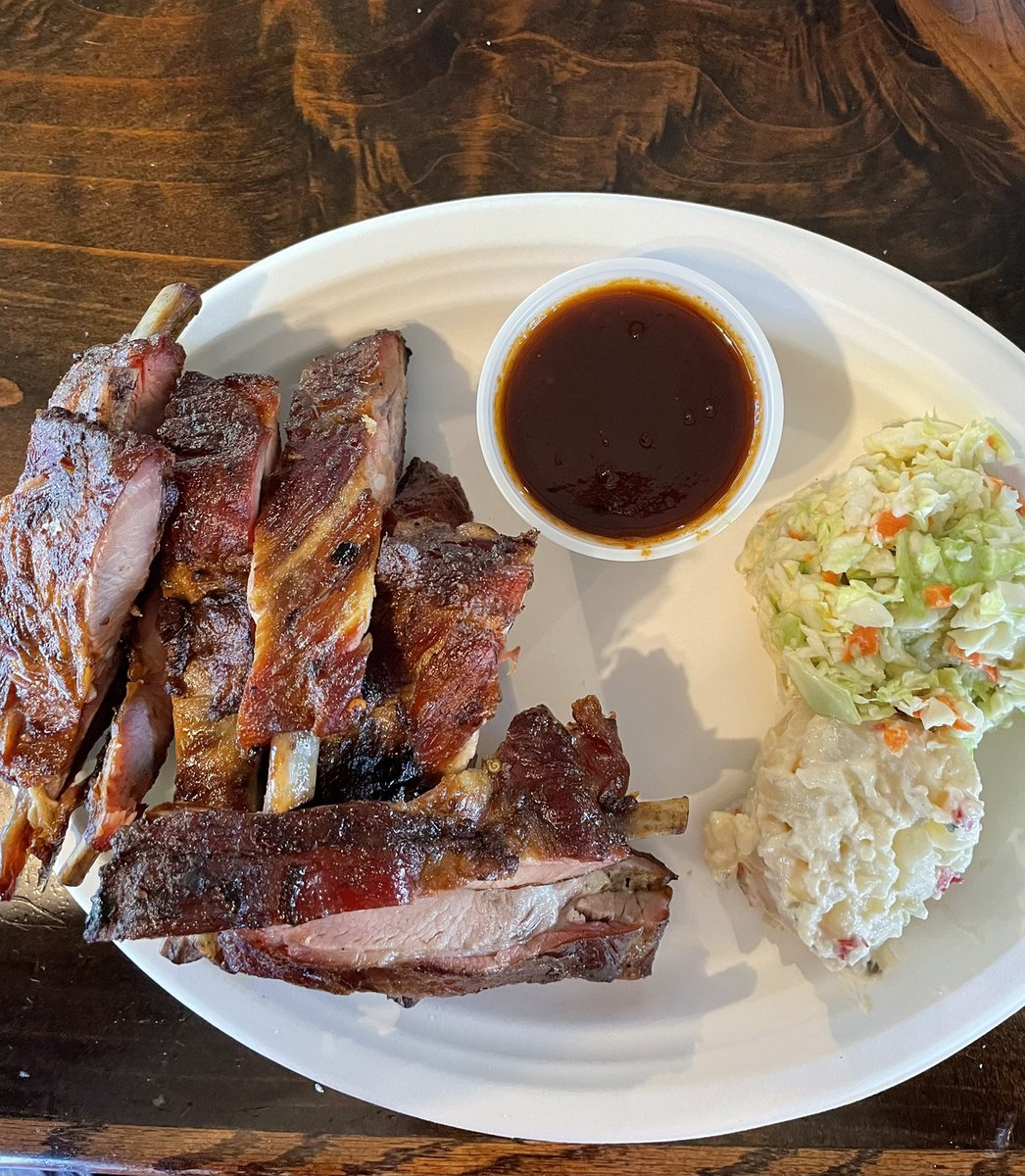 BartlettBacchus's tweet photo. When the boys want ribs, they want ribs! Stacks and stacks and stacks of ribs. Thanks to #Brasswood, #BustersBBQ and #Farmstead for being there for us. #NapaValley #BlackStallionEstate #SinegalEstate https://t.co/HbrSAs5OIT