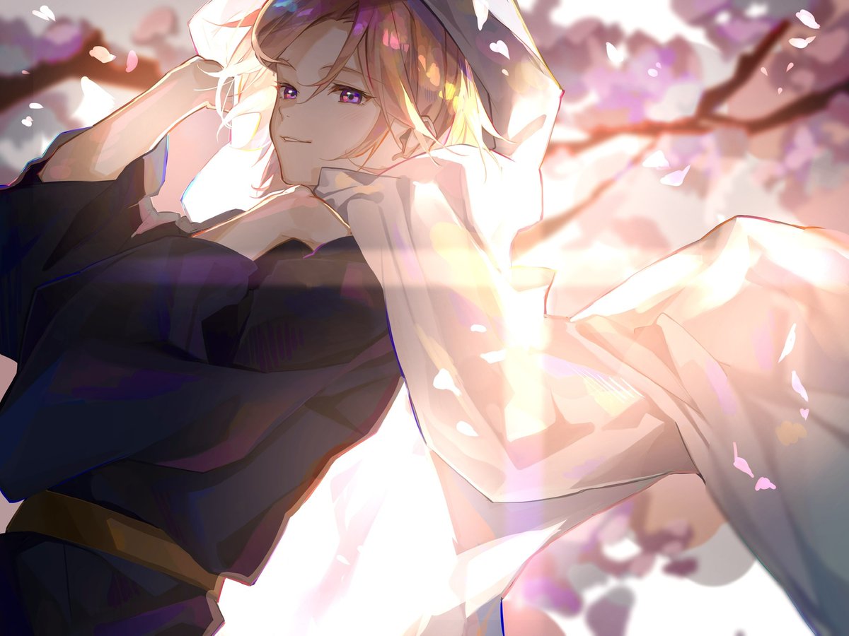 「桜  #ARTstreet #MediBang #イラスト #男の子 #二次創作」|Ori -おり-のイラスト