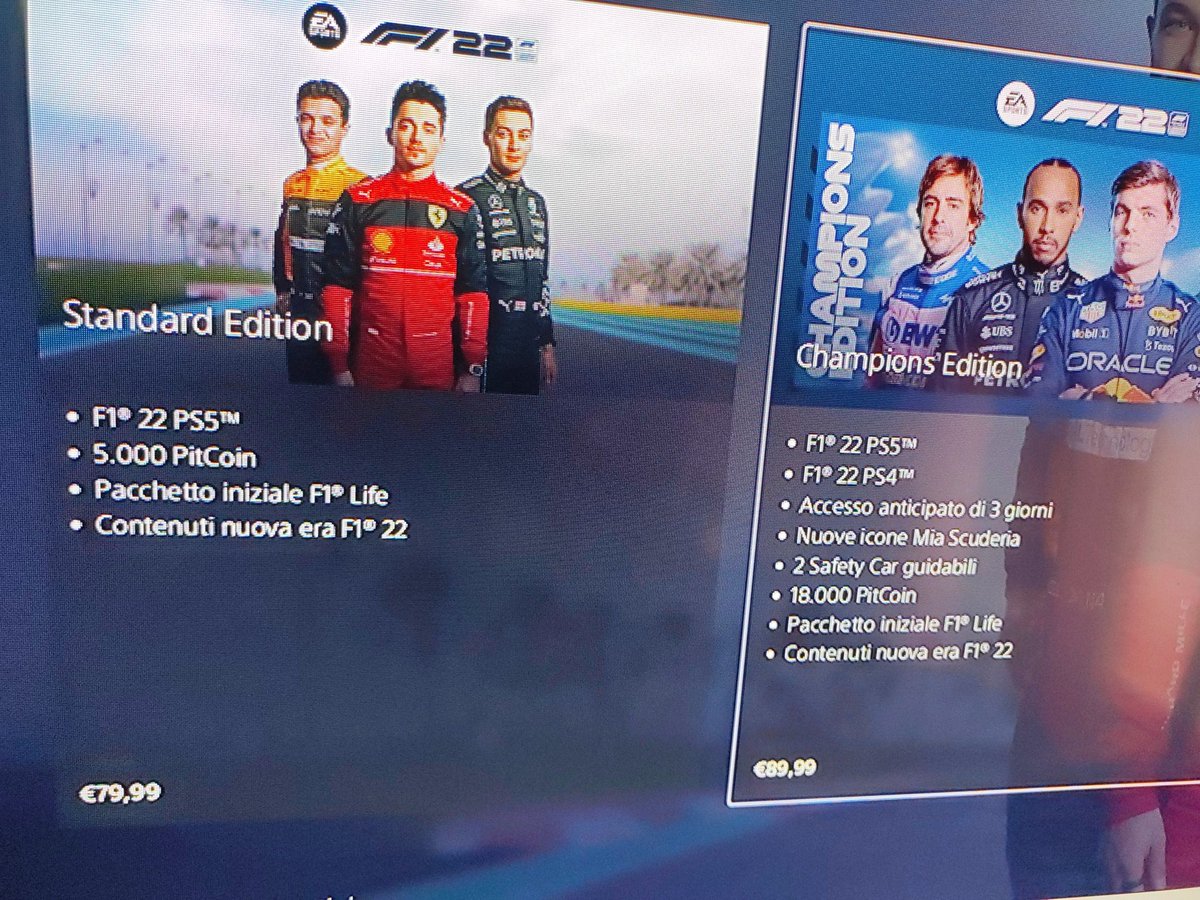 Just a quick question. Is there any issue if I'm buying just the standard and Ps5 version? I can't understand why champions edition has ps4 version too