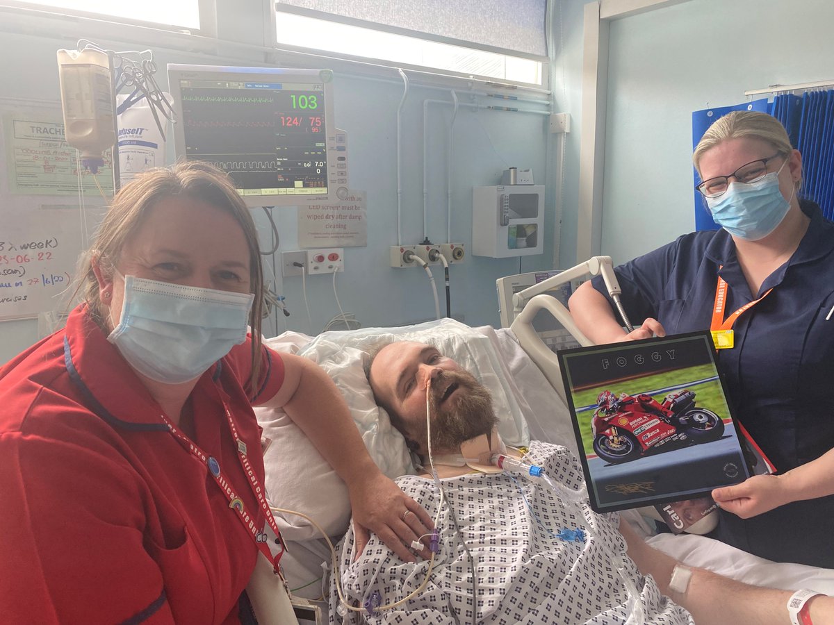After hearing about Alister's admiration for 7-time world superbike champion <a href="/carlfogarty/">FOGGY   MBE</a>, our wonderful nurses reached out to his hero to let him know 🏍️

Alister later received a personalised video message, as well as a signed photo! 🖼️

Thank you Carl for your generosity 💙