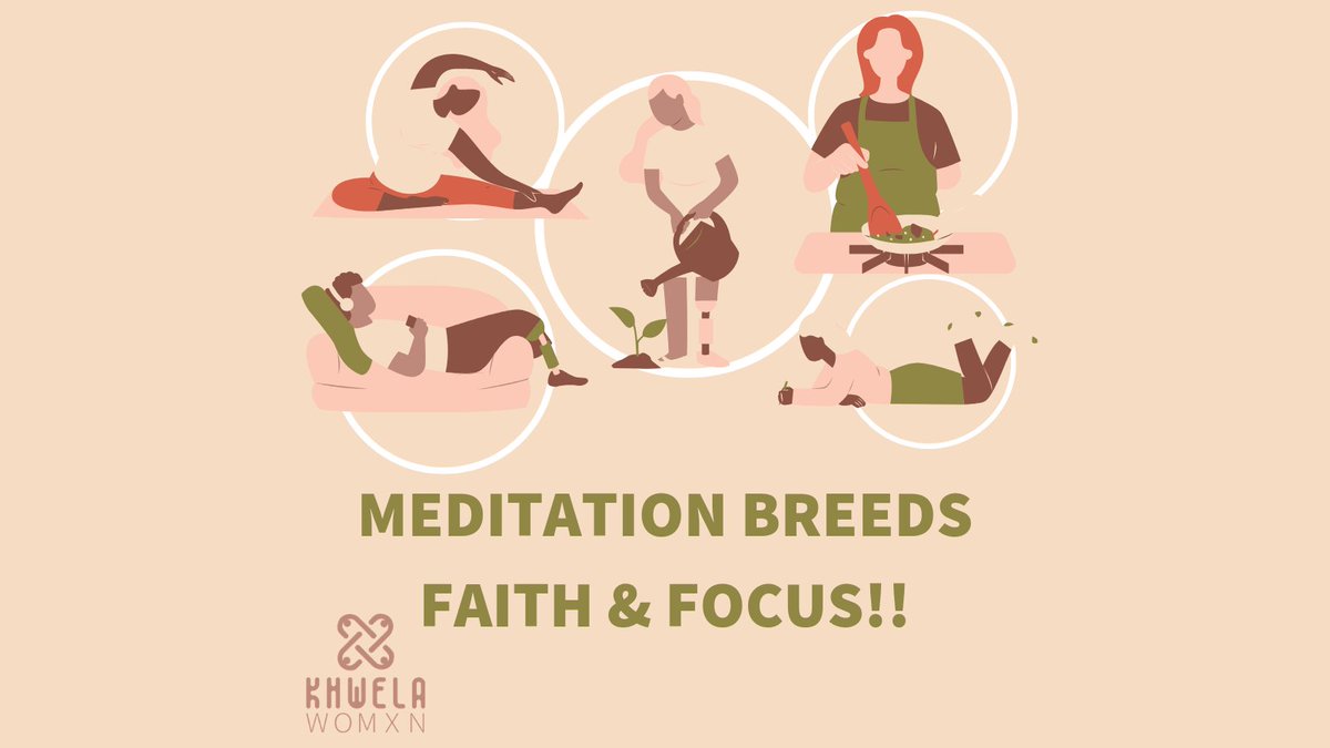 Today we talk about Focus. The word that sieves out distractions &amp; highlights priorities.

It is in knowing who we are &amp; what we've achieved and constantly meditating upon it helps strengthen our focus. Meditation builds faith for the hope of things not yet achieved
#khwelawomxn