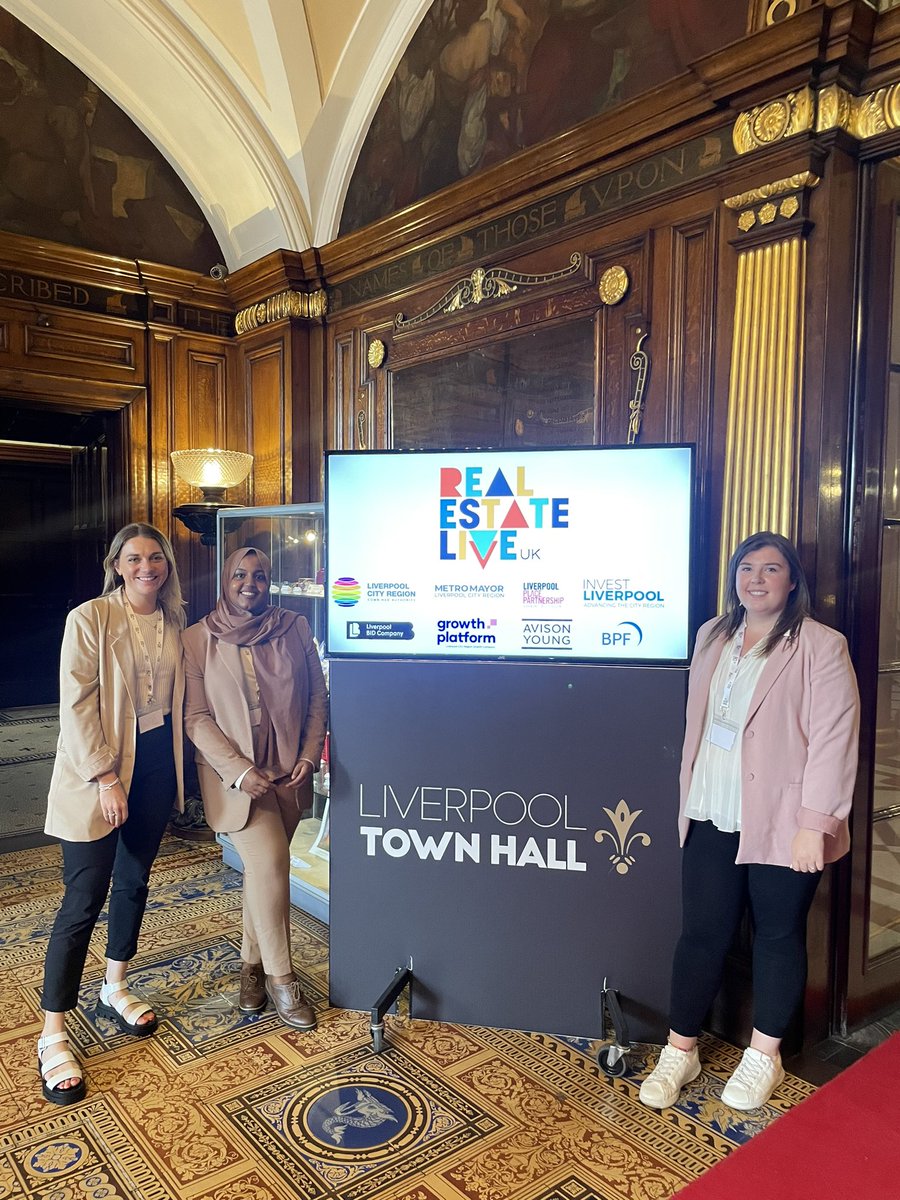 RD_Bruntwood's tweet photo. Fantastic morning at the @RELiveUK in the beautiful @TownHallLpool representing both @BruntwoodWorks and #FutureImpactBoard.
Great to hear all about the exciting developments happening in Liverpool now and in the future #placeliverpool #rel22 https://t.co/p3ckNfJx1w