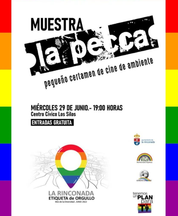 defrentelgtb's tweet photo. Para todes les amantes del cine ... esta tarde estamos compartiendo una pequeña muestra de la PECCA en el centro cívico los Silos en la Rinconada a las 19:00 🥰
#orgullosevilla #orgullolgtb #lapecca #larinconada #cine #lgtbiespaña #lgtbisevilla https://t.co/bGXJ4rjDFd